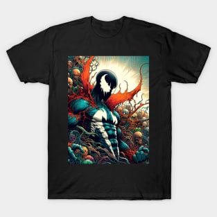 Embrace Darkness with Spawn: Legendary Art and Hellspawn Designs Await! T-Shirt